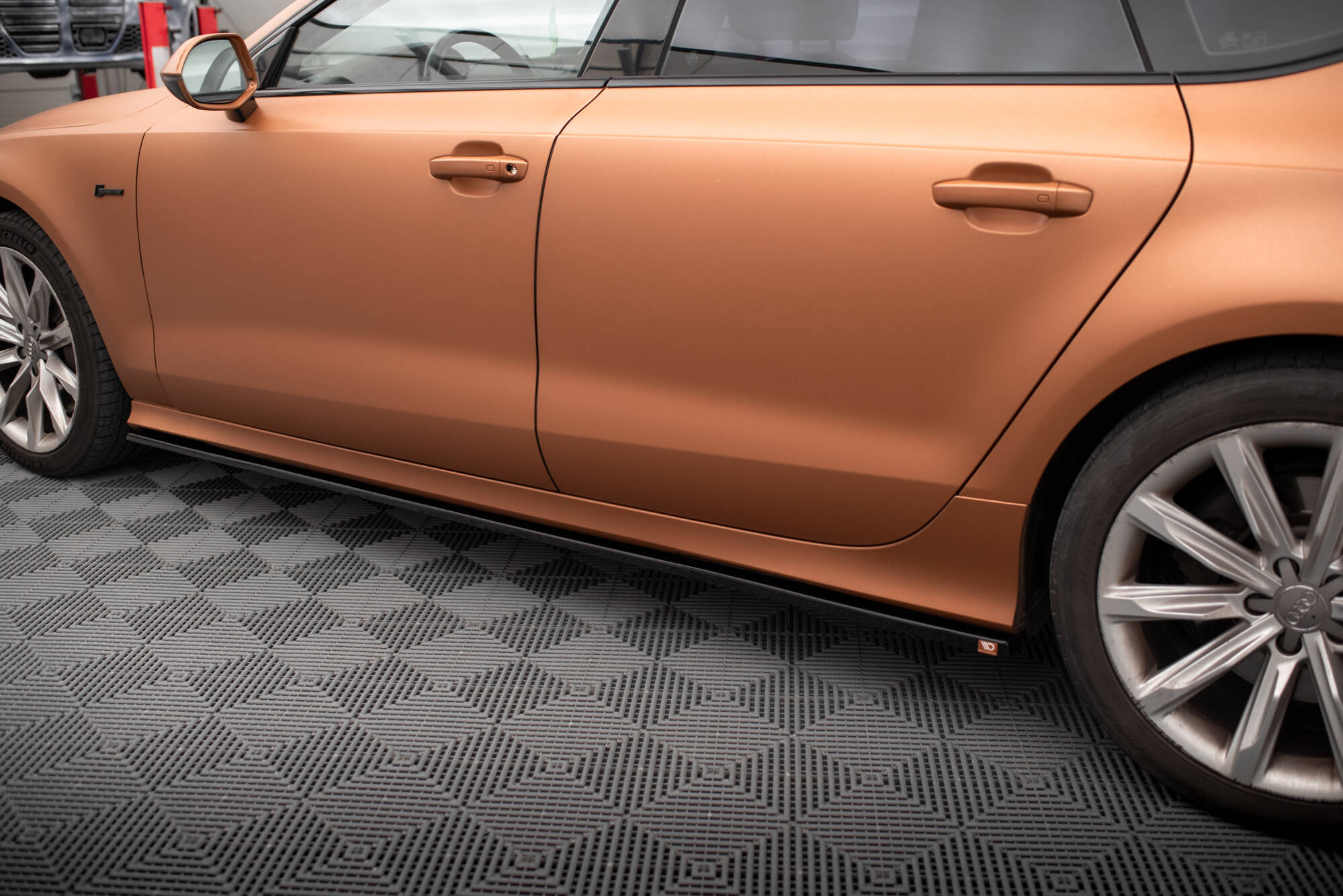 Side Skirts Diffusers V.2 Audi A7 S-Line C7 - 3