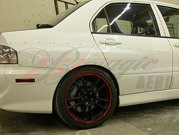 MITSUBISHI EVO 8/9 WIDE REAR FENDERPANELS + DOOR CAPS 35MM