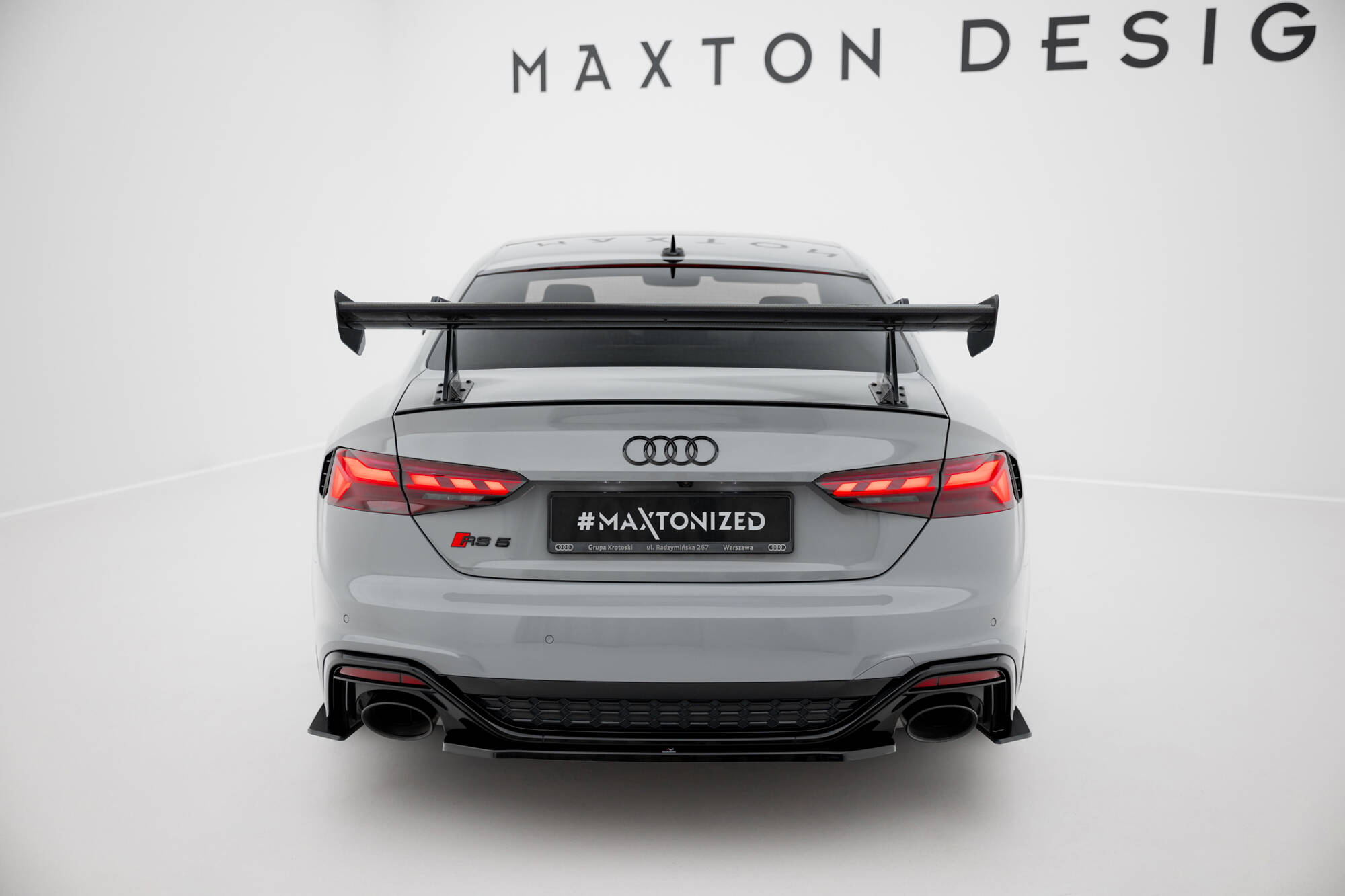 CARBON SPOILER WITH UPPER SWAN MOUNTING SUITABLE FOR AUDI A5 / A5 S-LINE / S5 / RS5 COUPE F5 / F5 FACELIFT – MAXTON DESIGN - 11