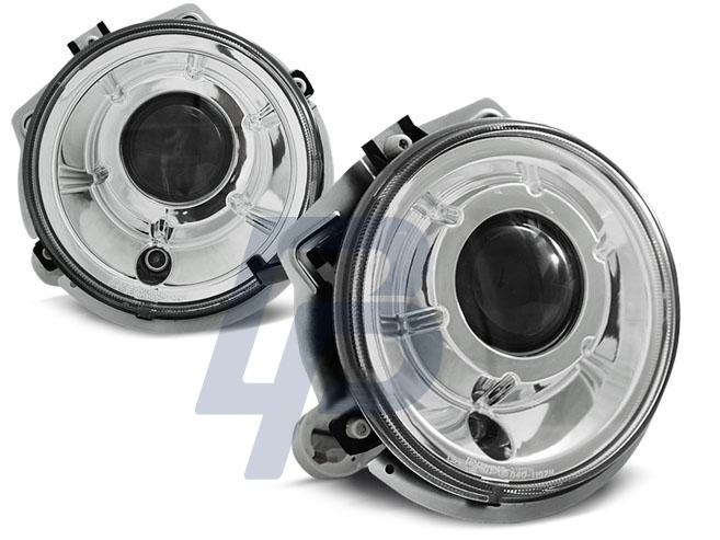 HEADLIGHTS MERCEDES W461,W463 G-CLASS 92-06 CHROME - 2