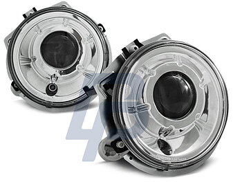 HEADLIGHTS MERCEDES W461,W463 G-CLASS 92-06 CHROME