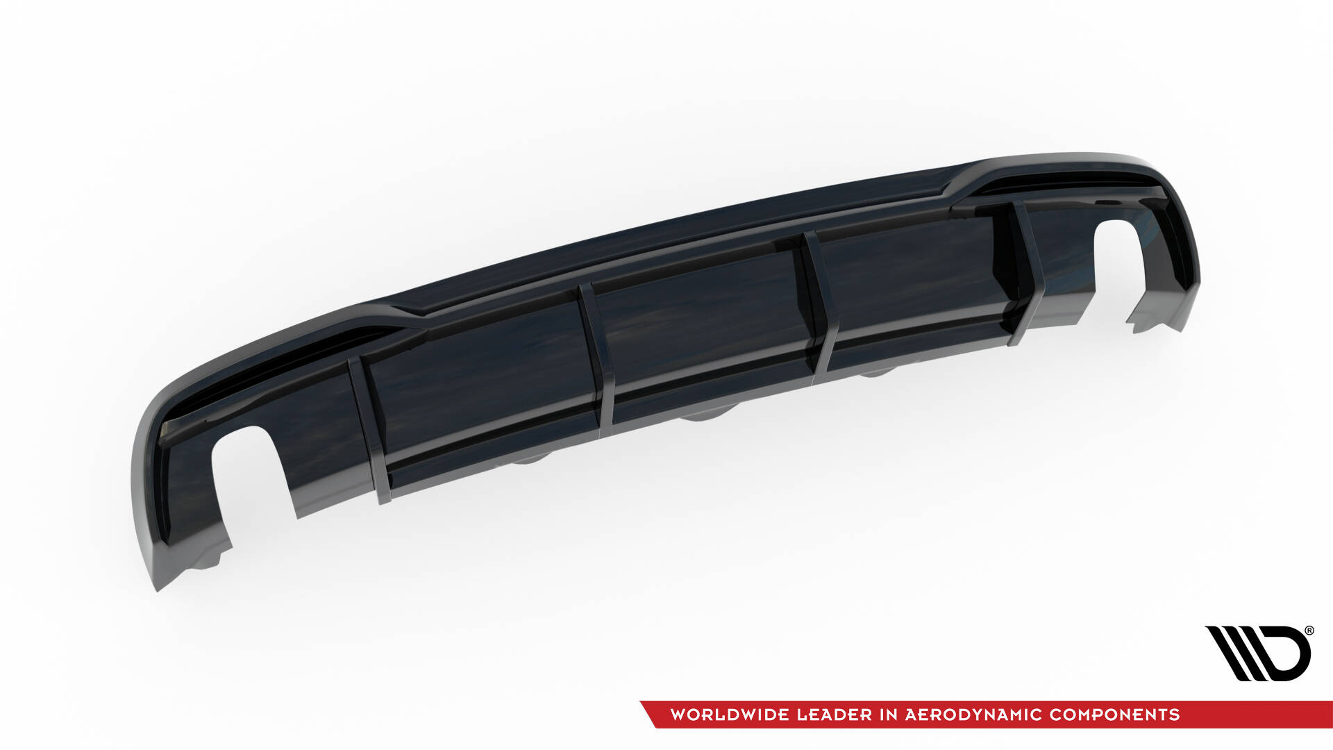 Rear Valance Audi A5 Coupe 8T Facelift (Version with single exhausts on both sides) - 4