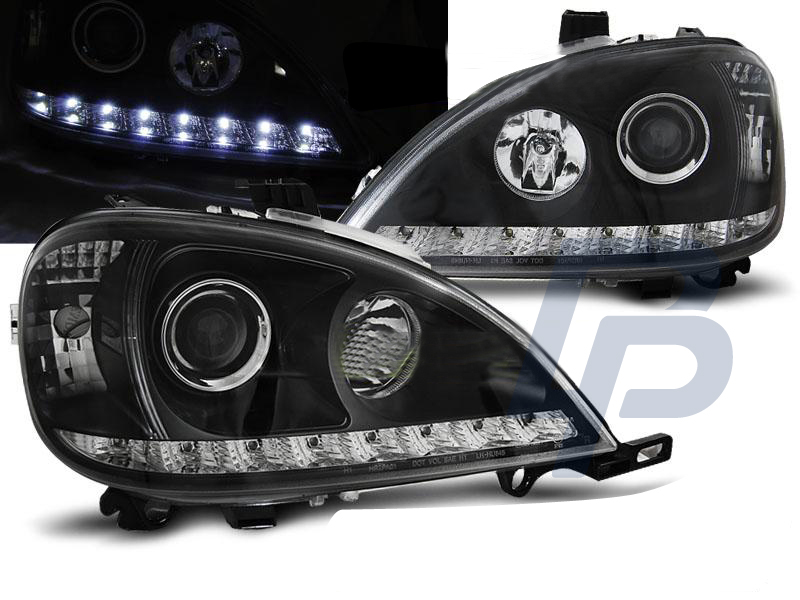 HEADLIGHTS MERCEDES W163 ML M-CLASS 09.01-05 DAYLIGHT BLACK - 3