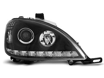 HEADLIGHTS MERCEDES W163 ML M-CLASS 09.01-05 DAYLIGHT BLACK