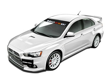 BLACK WINDSHIELD STICKER/SUNSTRIP 135X22CM INC RALLIART LOGO