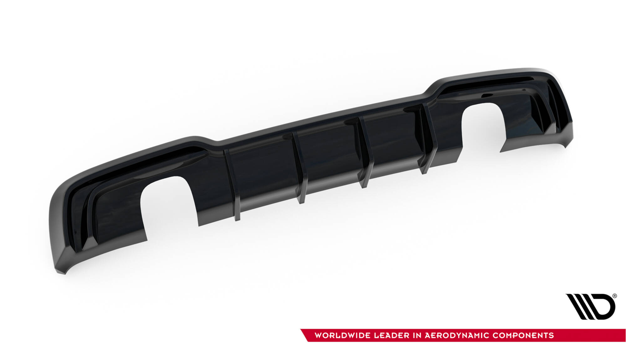 Rear Valance Audi A3 S-Line Sportback 8V Facelift (Version with single exhausts on both sides) - 4