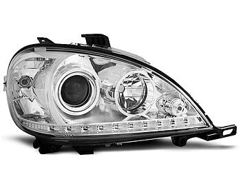 HEADLIGHTS MERCEDES W163 ML M-CLASS 09.01-05 DAYLIGHT CHROME