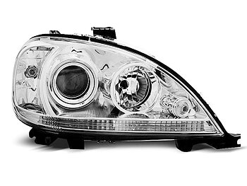 HEADLIGHTS MERCEDES W163 ML M-CLASS 09.01-05 CHROME