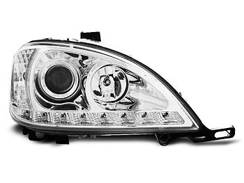 HEADLIGHTS MERCEDES W163 ML M-CLASS 09.01-05 DAYLIGHT CHROME