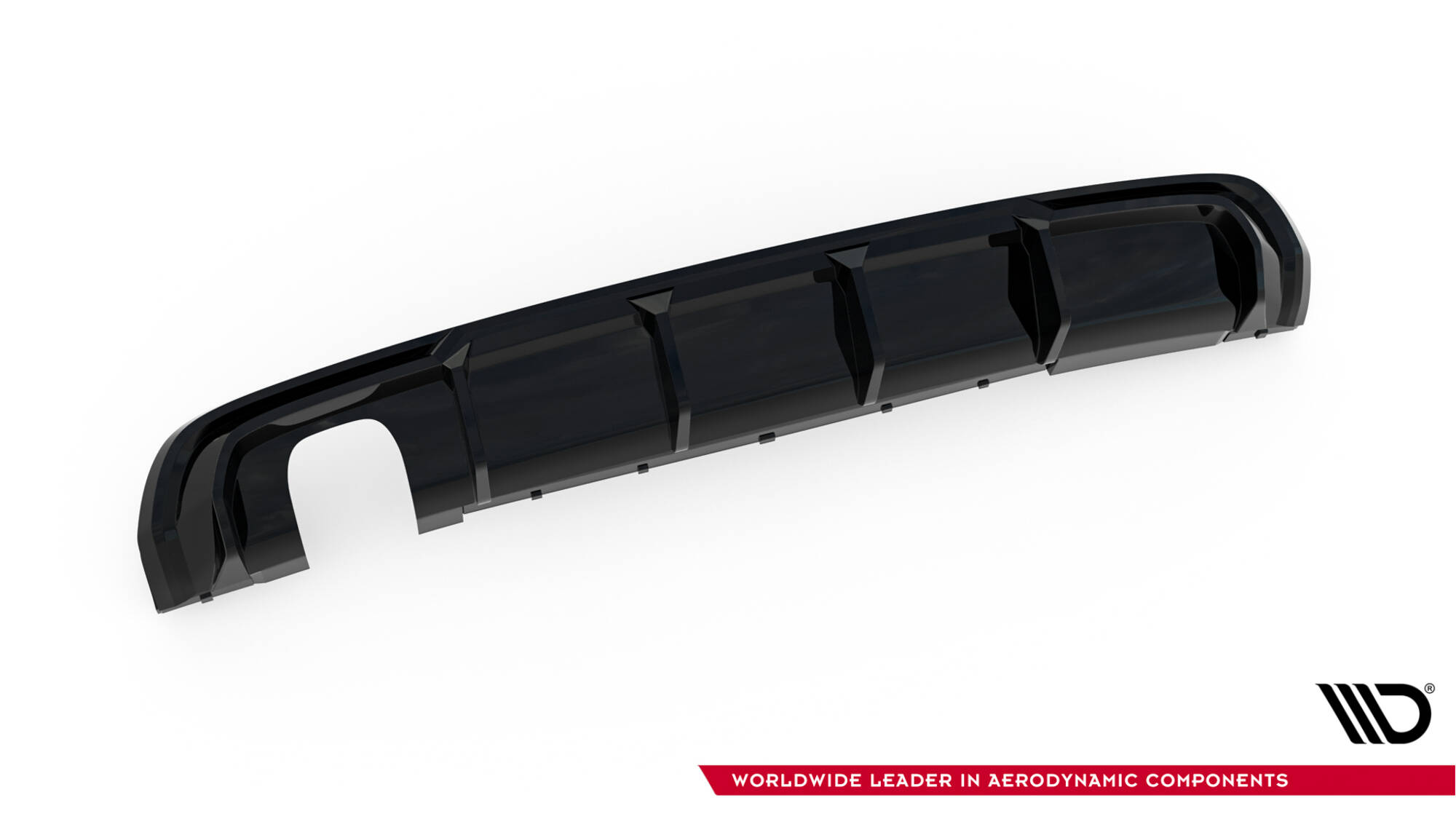 REAR VALANCE SUITABLE FOR AUDI A3 S-LINE SPORTBACK 8V (VERSION WITH SINGLE EXHAUST TIPS ON ONE SIDE) – MAXTON DESIGN - 2