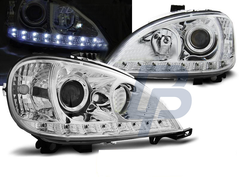 HEADLIGHTS MERCEDES W163 ML M-CLASS 03.98-08.01 DAYLIGHT CHROME - 3