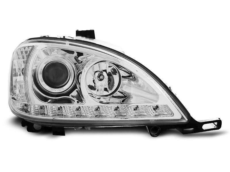 HEADLIGHTS MERCEDES W163 ML M-CLASS 03.98-08.01 DAYLIGHT CHROME