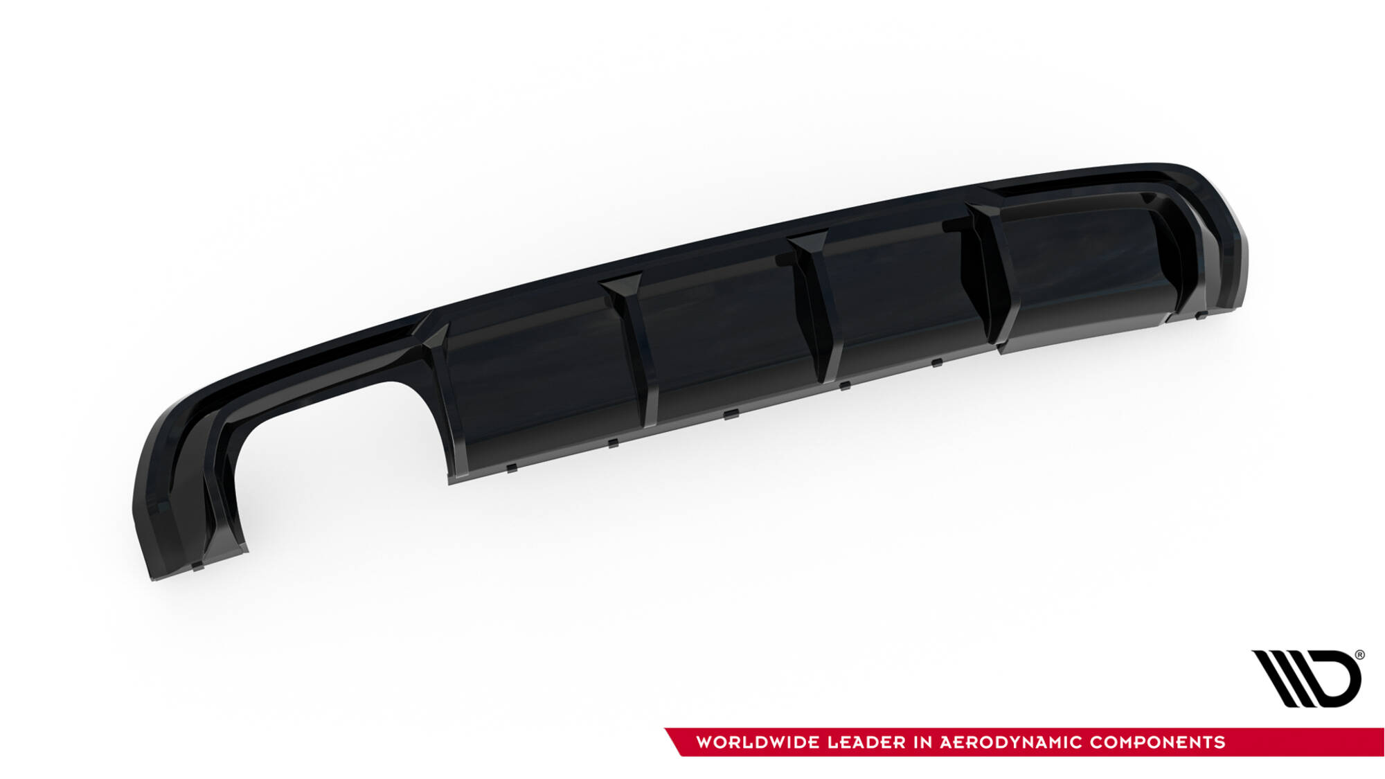 REAR VALANCE SUITABLE FOR AUDI A3 S-LINE SPORTBACK 8V (VERSION WITH DUAL EXHAUSTS TIPS ON ONE SIDE) – MAXTON DESIGN - 2