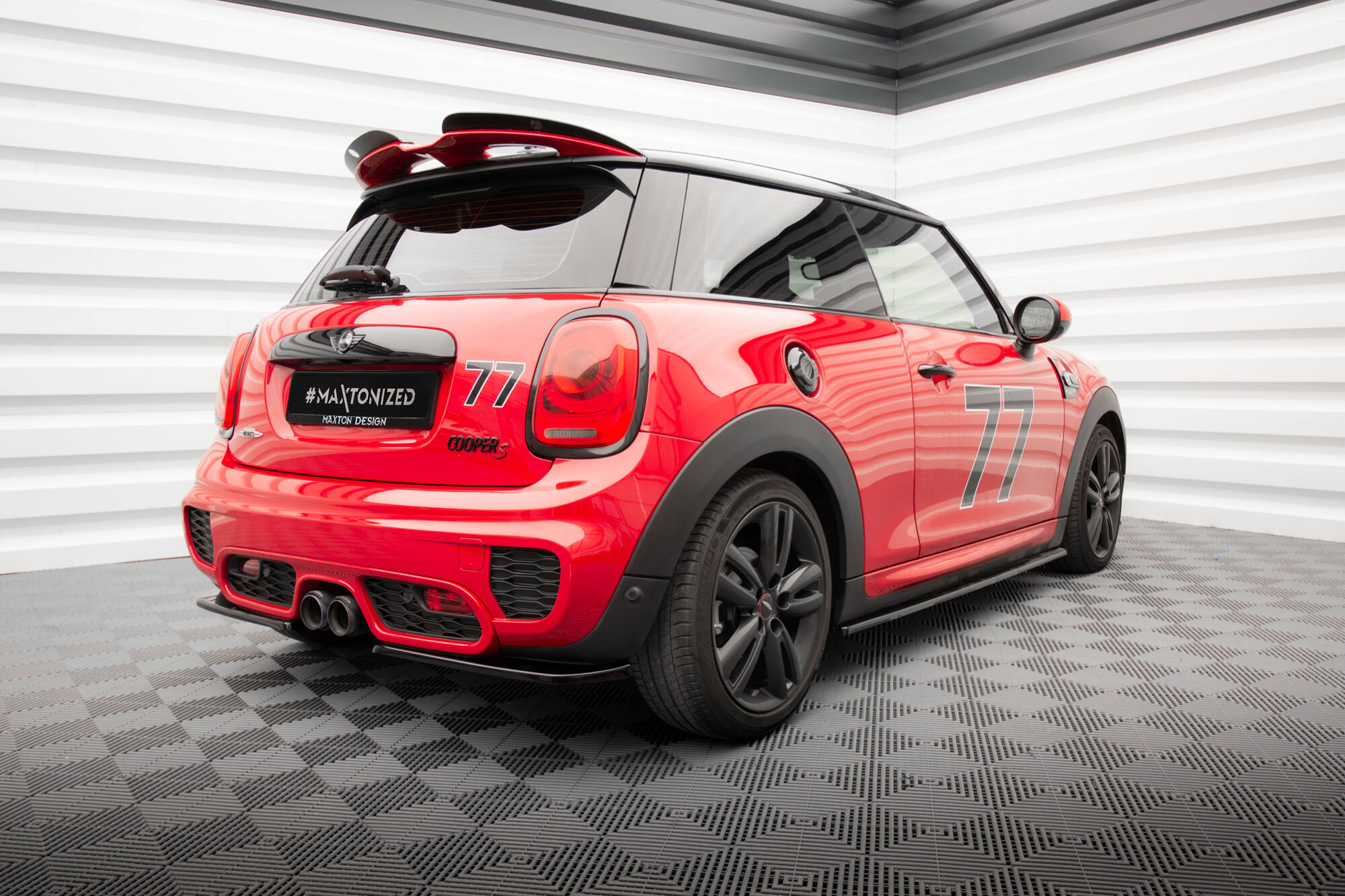 REAR SIDE SPLITTERS SUITABLE FOR MINI COOPER S JOHN COPPER WORKS F56 – MAXTON DESIGN - 3