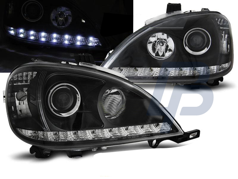 HEADLIGHTS MERCEDES W163 ML M-CLASS 03.98-08.01 DAYLIGHT BLACK - 3
