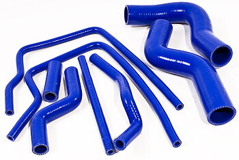 SUBARU IMPREZA GD 00-07 SILICONE WATER HOSE KIT 11-PC BLUE