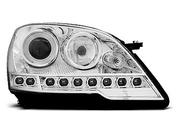 HEADLIGHTS MERCEDES W164 ML M-CLASS 08- DAYLIGHT CHROME