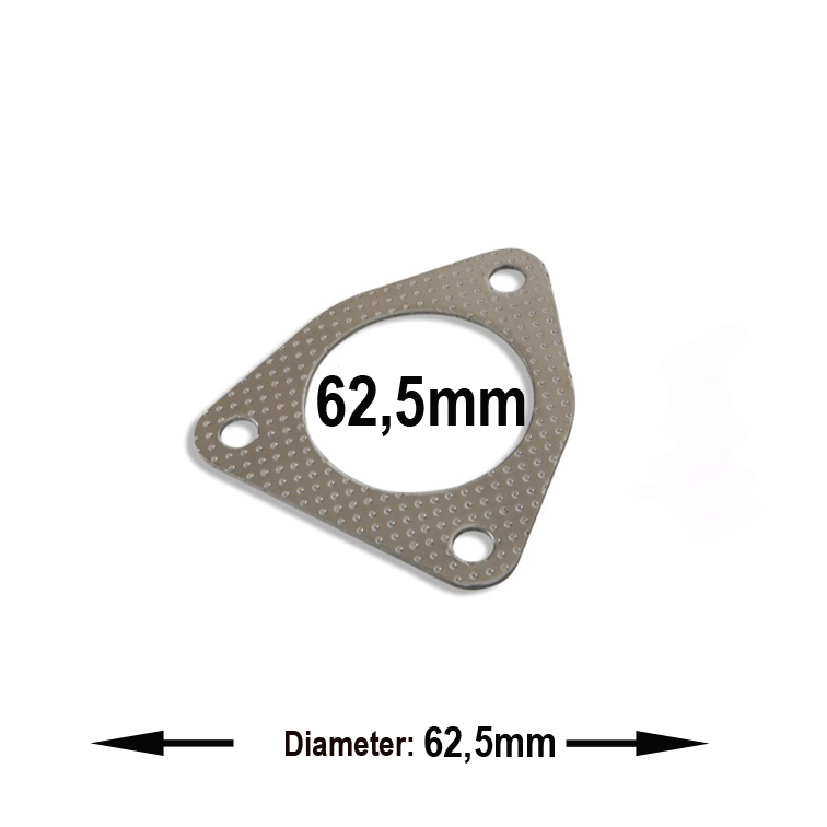 UNIVERSAL EXHAUST GASKET 62.5MM TYPE 1