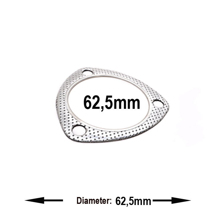 UNIVERSAL EXHAUST GASKET 62.5MM TYPE 2