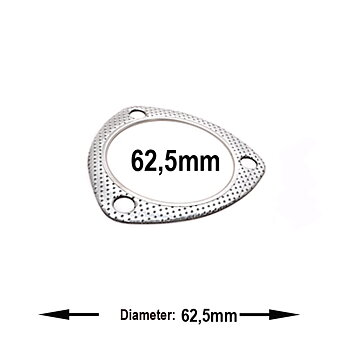 UNIVERSAL EXHAUST GASKET 62.5MM TYPE 2