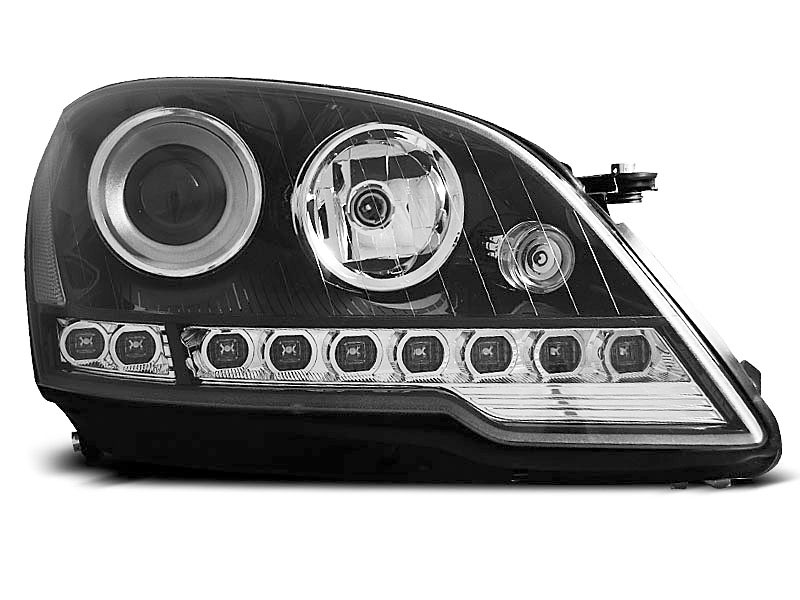 HEADLIGHTS MERCEDES W164 ML M-CLASS 08- DAYLIGHT BLACK