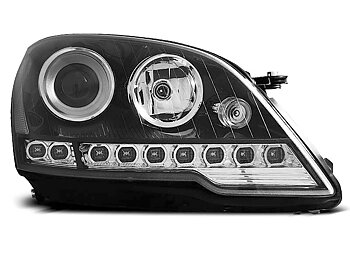 HEADLIGHTS MERCEDES W164 ML M-CLASS 08- DAYLIGHT BLACK