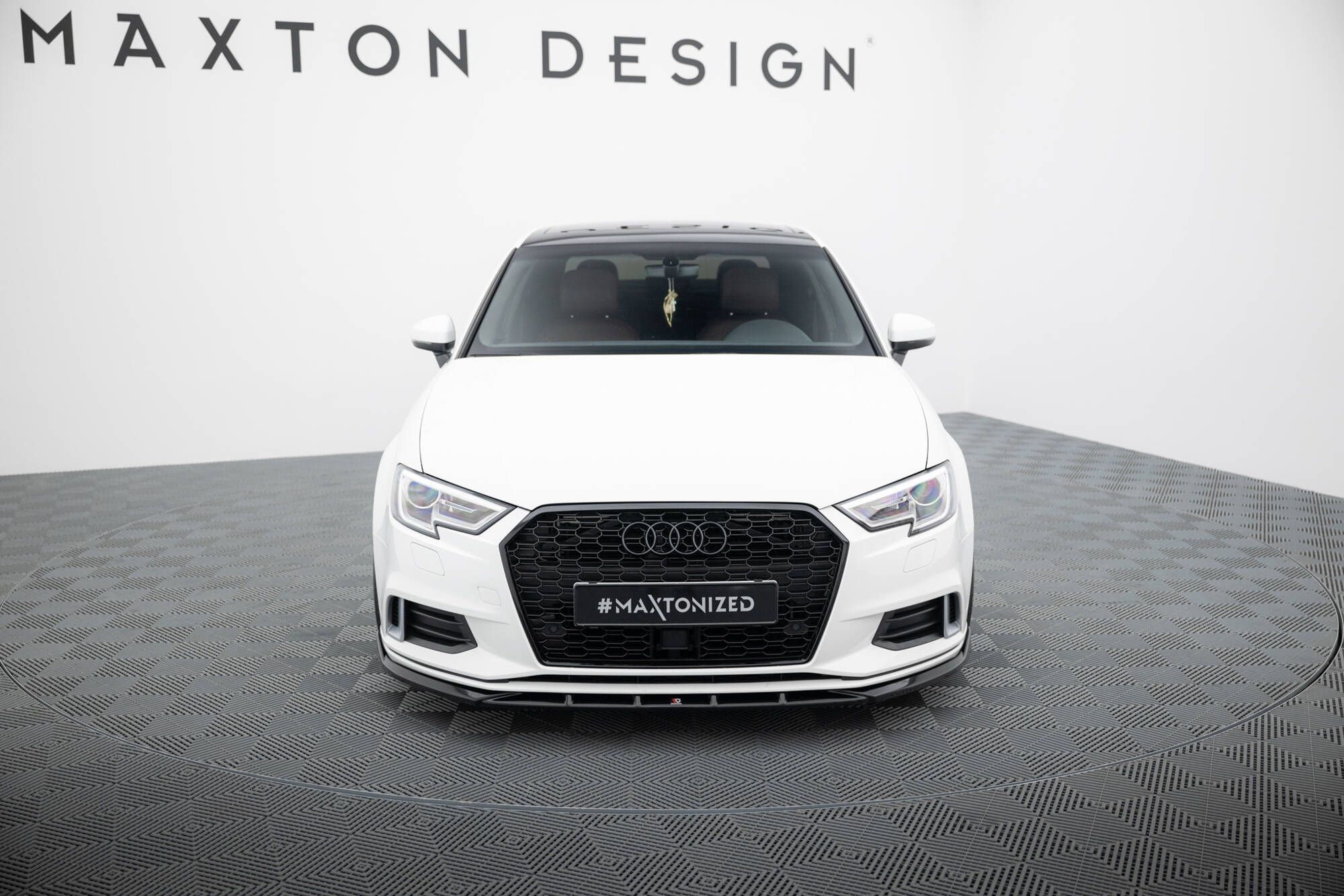 FRONT SPLITTER SUITABLE FOR AUDI A3 SEDAN 8V FACELIFT – MAXTON DESIGN - 2