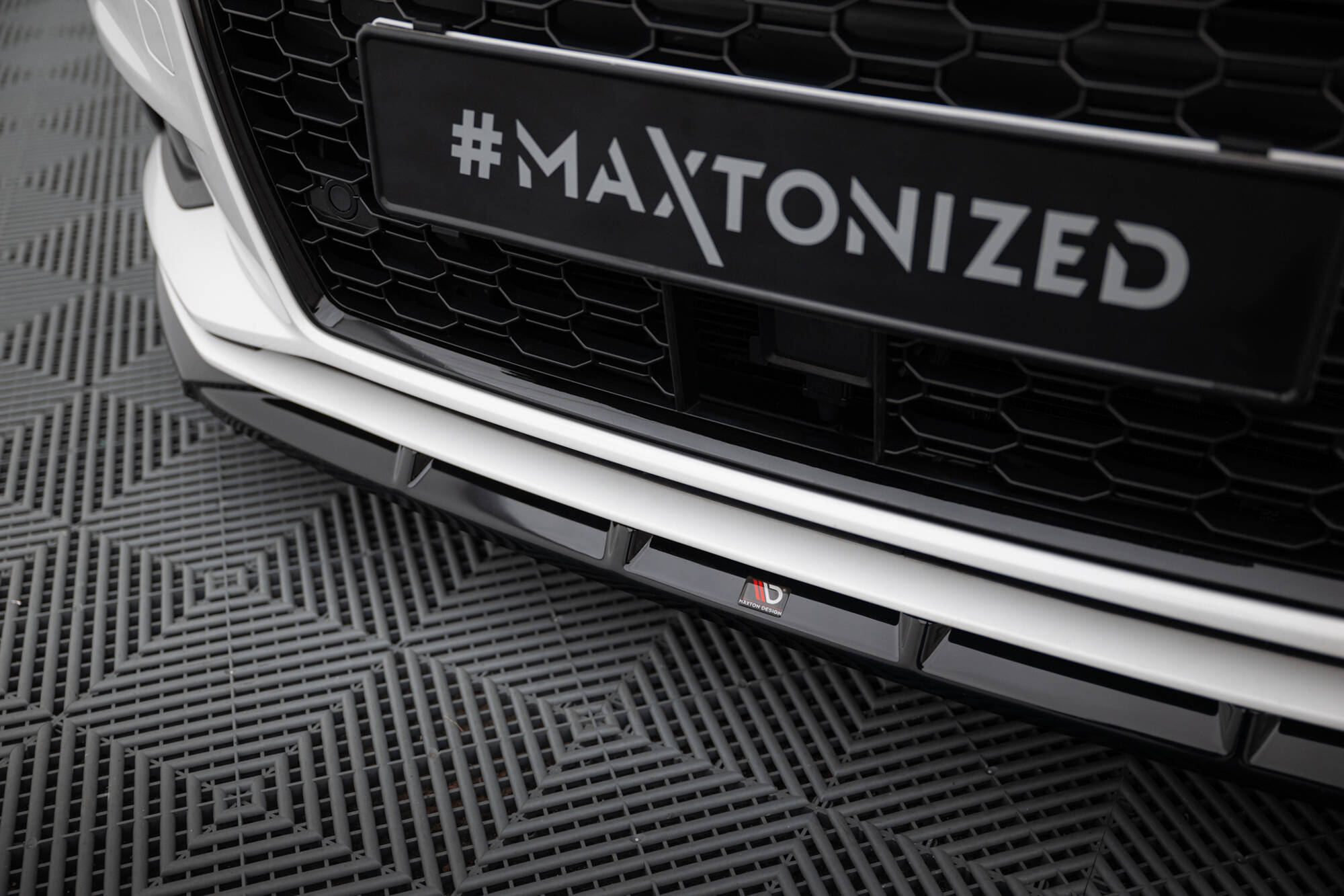 FRONT SPLITTER SUITABLE FOR AUDI A3 SEDAN 8V FACELIFT – MAXTON DESIGN - 4