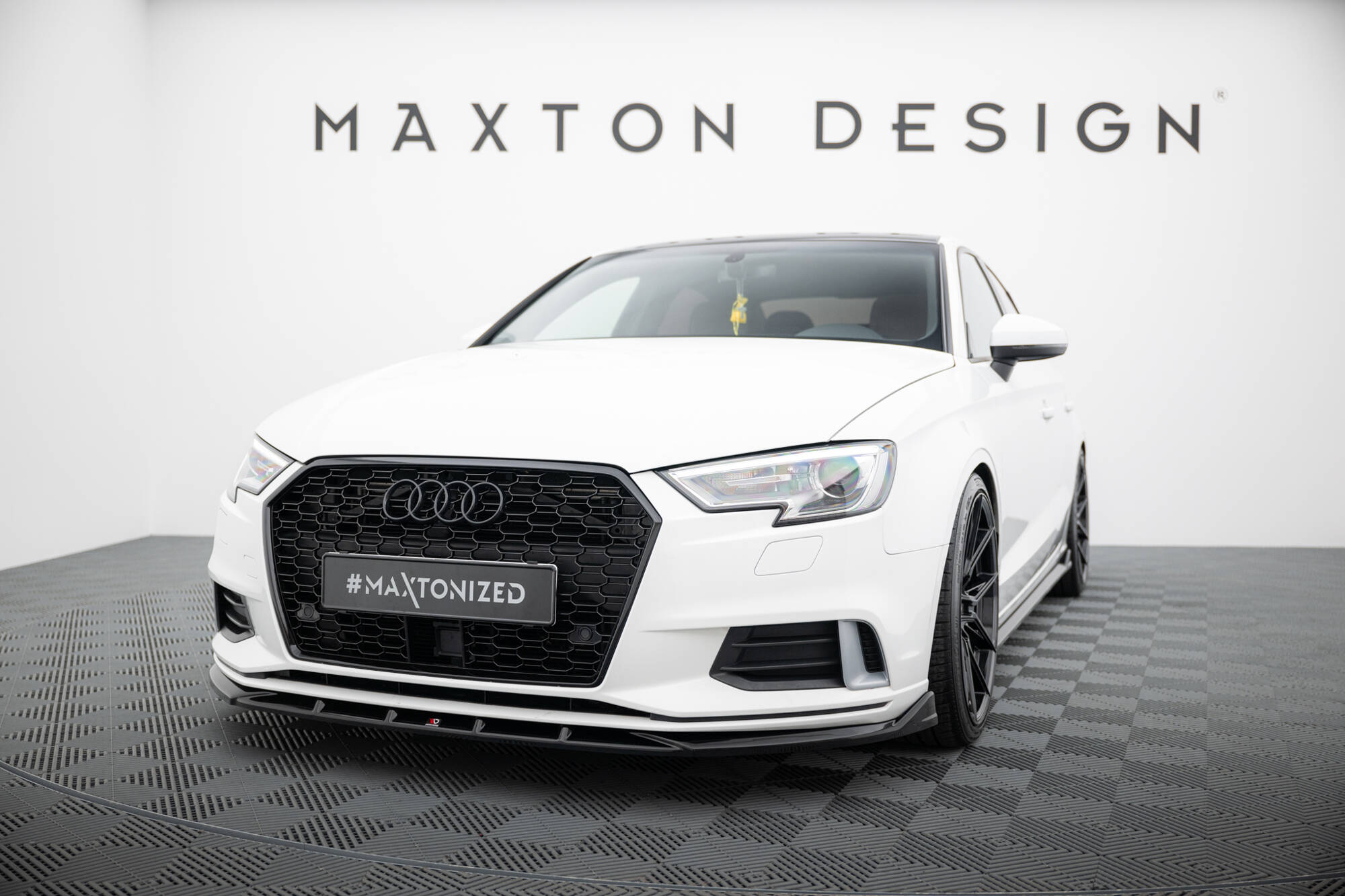 FRONT SPLITTER SUITABLE FOR AUDI A3 SEDAN 8V FACELIFT – MAXTON DESIGN - 3