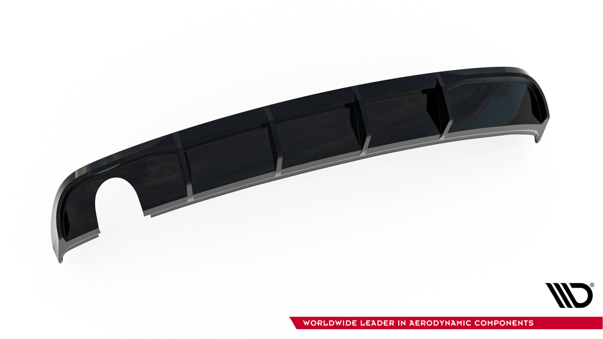 REAR VALANCE SUITABLE FOR AUDI A3 SEDAN 8V FACELIFT (VERSION WITH SINGLE EXHAUST TIPS ON ONE SIDE) – MAXTON DESIGN - 2