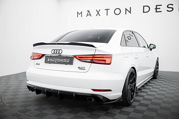 REAR VALANCE SUITABLE FOR AUDI A3 SEDAN 8V FACELIFT  (VERSION WITH SINGLE EXHAUST TIPS ON BOTH SIDES) – MAXTON DESIGN