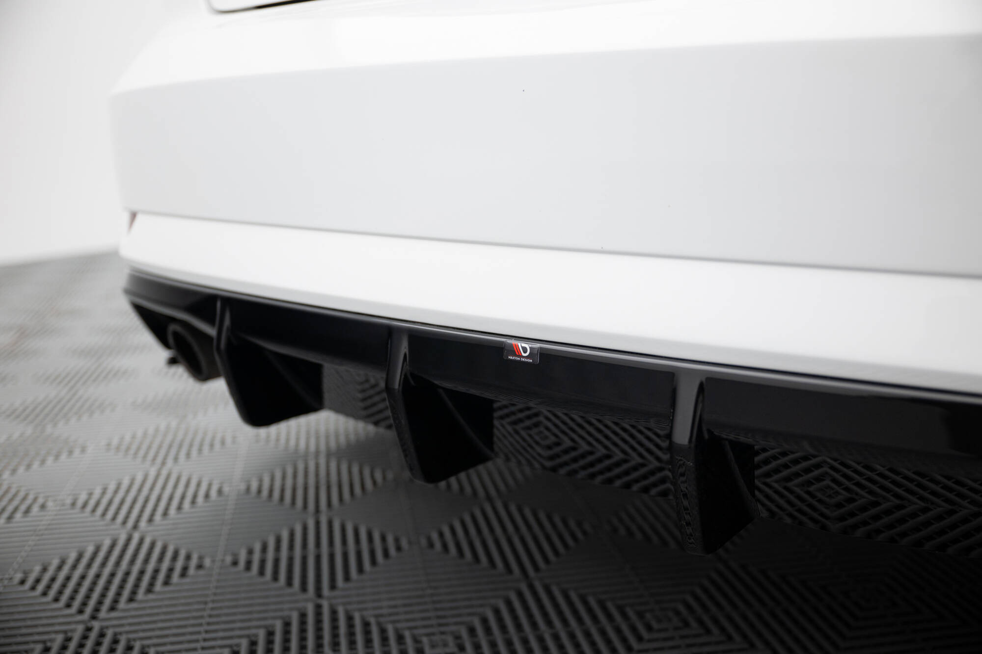 REAR VALANCE SUITABLE FOR AUDI A3 SEDAN 8V FACELIFT (VERSION WITH SINGLE EXHAUST TIPS ON BOTH SIDES) – MAXTON DESIGN - 7