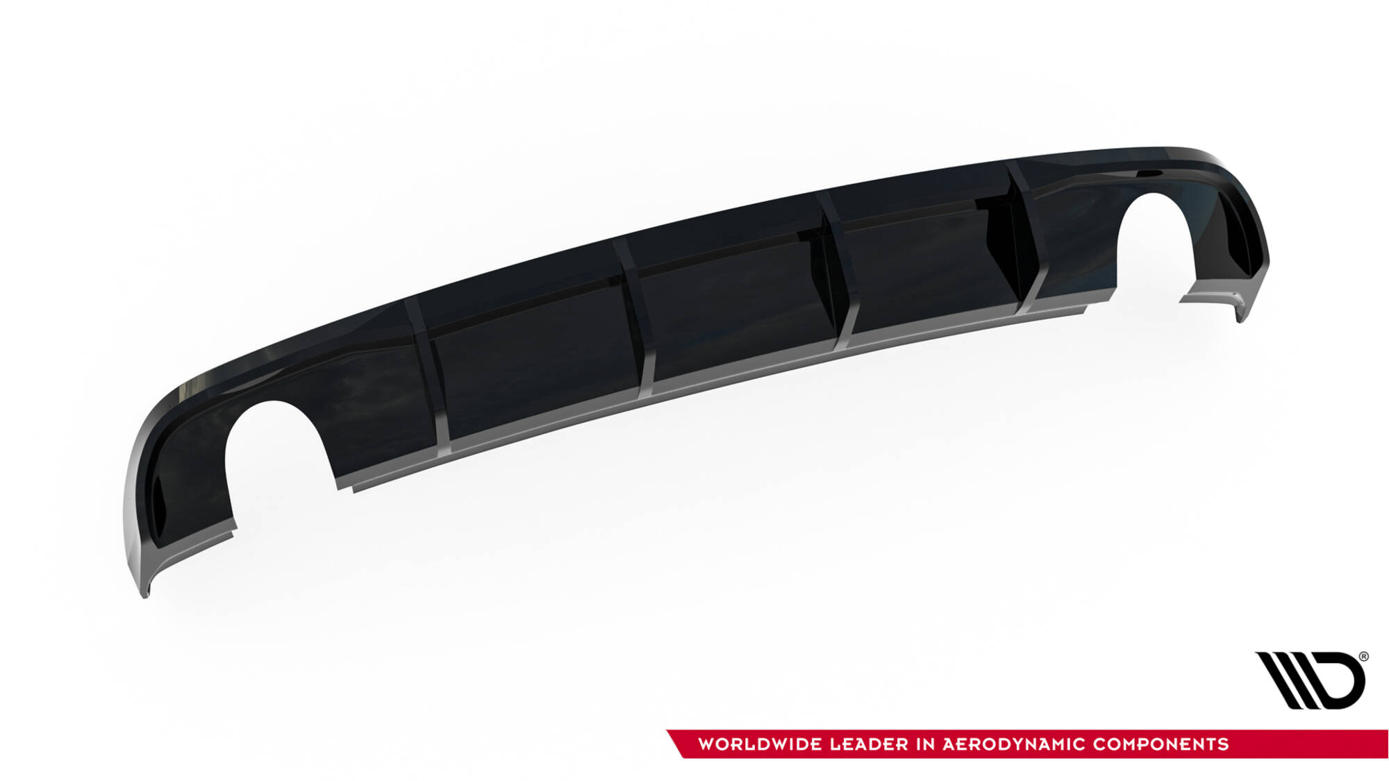 REAR VALANCE SUITABLE FOR AUDI A3 SEDAN 8V FACELIFT (VERSION WITH SINGLE EXHAUST TIPS ON BOTH SIDES) – MAXTON DESIGN - 3