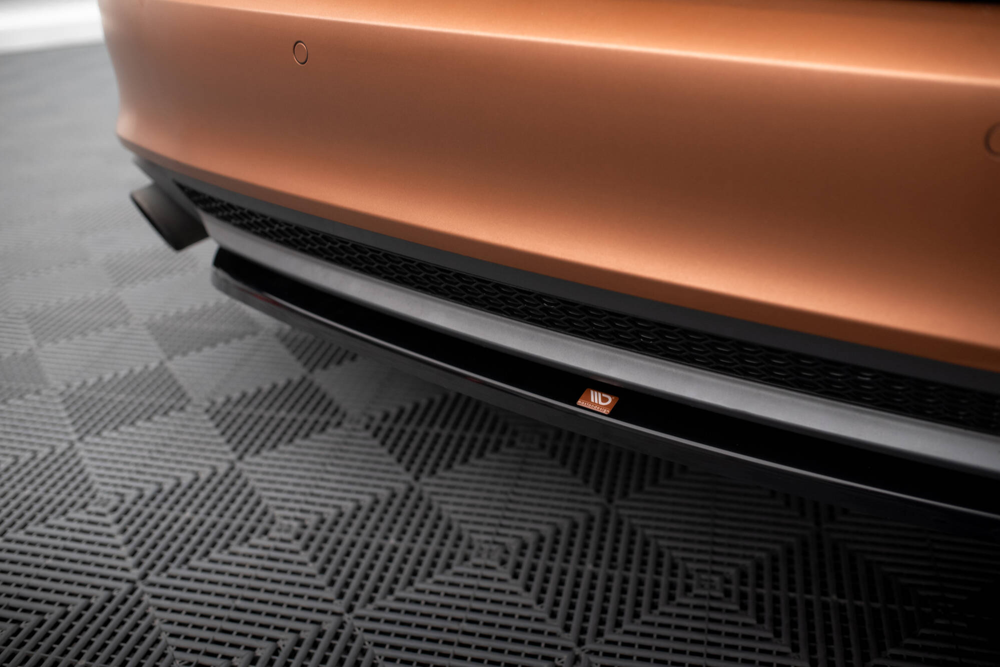 Central Rear Splitter Audi A7 S-Line C7 - 3