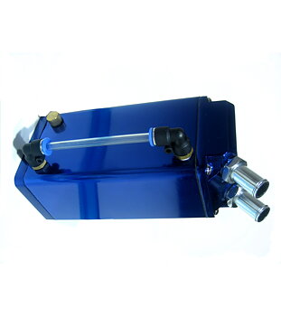 UNIVERSAL OIL CATCH TANK BLUE SQUARE + INSTALLATION MAT.