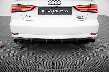 REAR VALANCE SUITABLE FOR AUDI A3 SEDAN 8V FACELIFT (VERSION WITH DUAL EXHAUST TIPS ON ONE SIDE) – MAXTON DESIGN