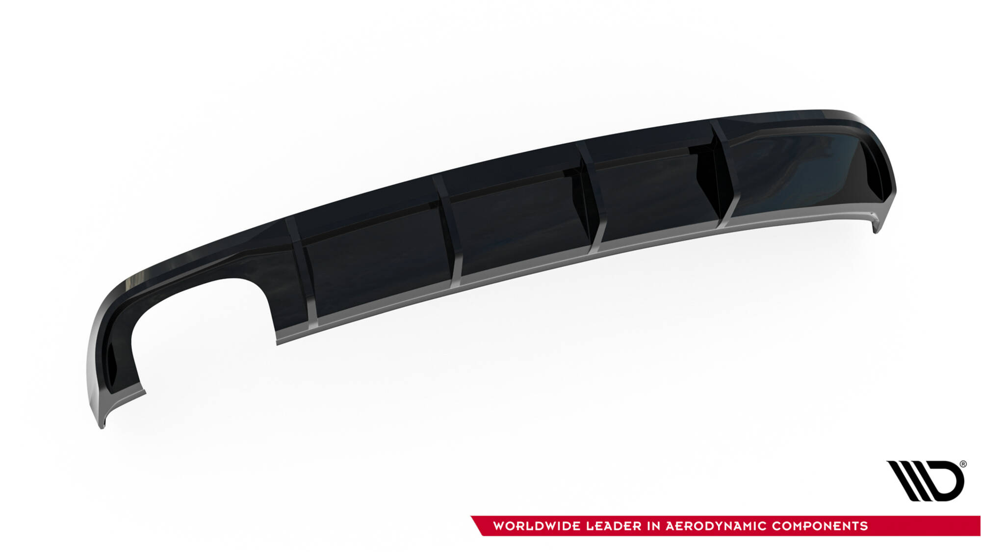 REAR VALANCE SUITABLE FOR AUDI A3 SEDAN 8V FACELIFT (VERSION WITH DUAL EXHAUST TIPS ON ONE SIDE) – MAXTON DESIGN - 2