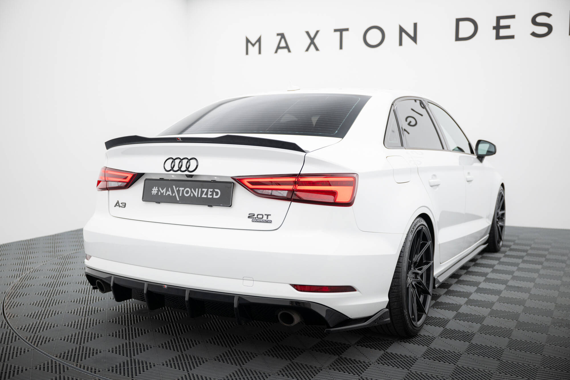 REAR SIDE SPLITTERS V.2 SUITABLE FOR AUDI A3 SEDAN 8V FACELIFT – MAXTON DESIGN - 2