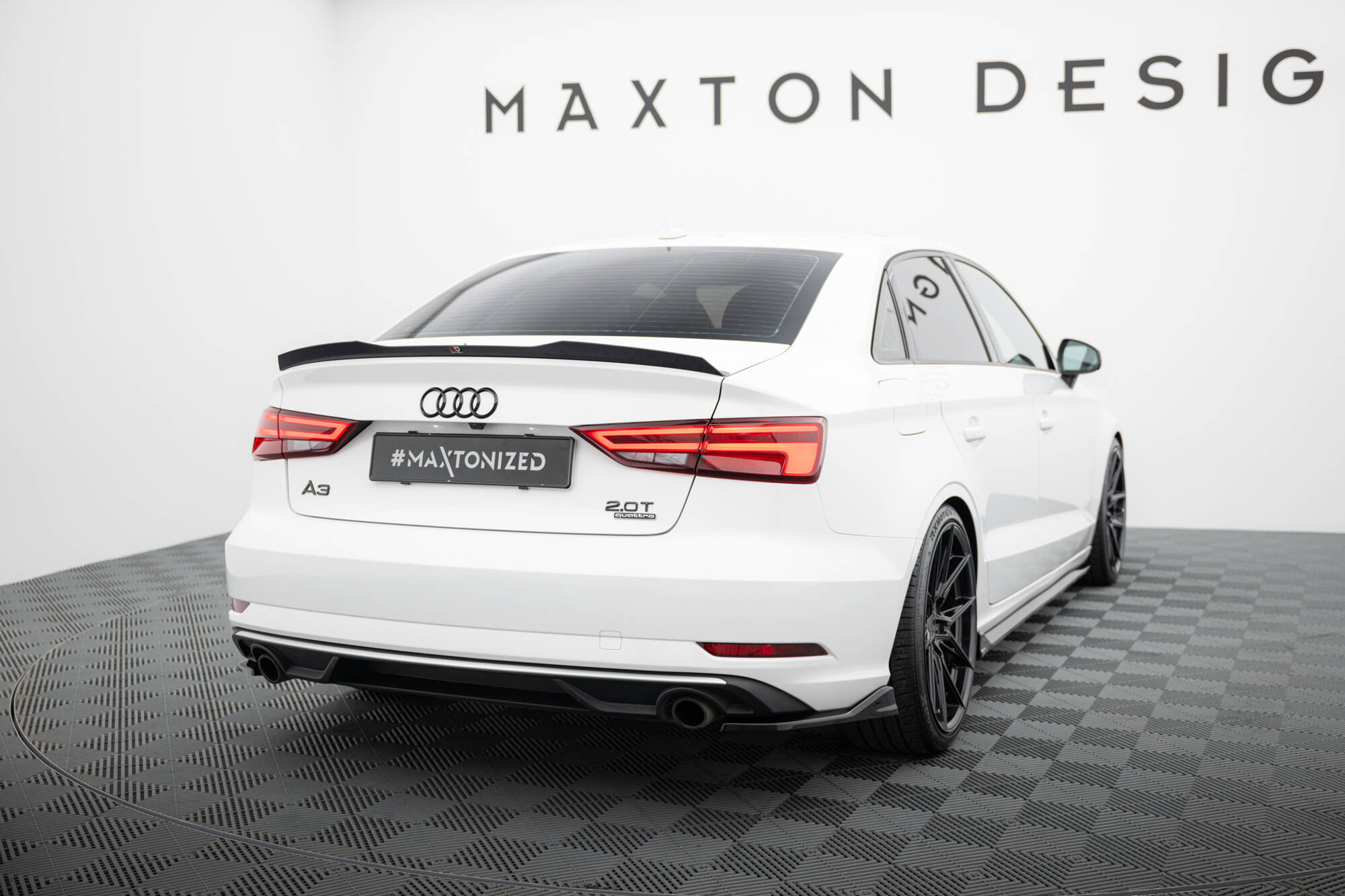 REAR SIDE SPLITTERS V.1 SUITABLE FOR AUDI A3 SEDAN 8V FACELIFT – MAXTON DESIGN - 2