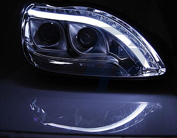HEADLIGHTS MERCEDES W220 S-CLASS 09.98-05.05 CHROME