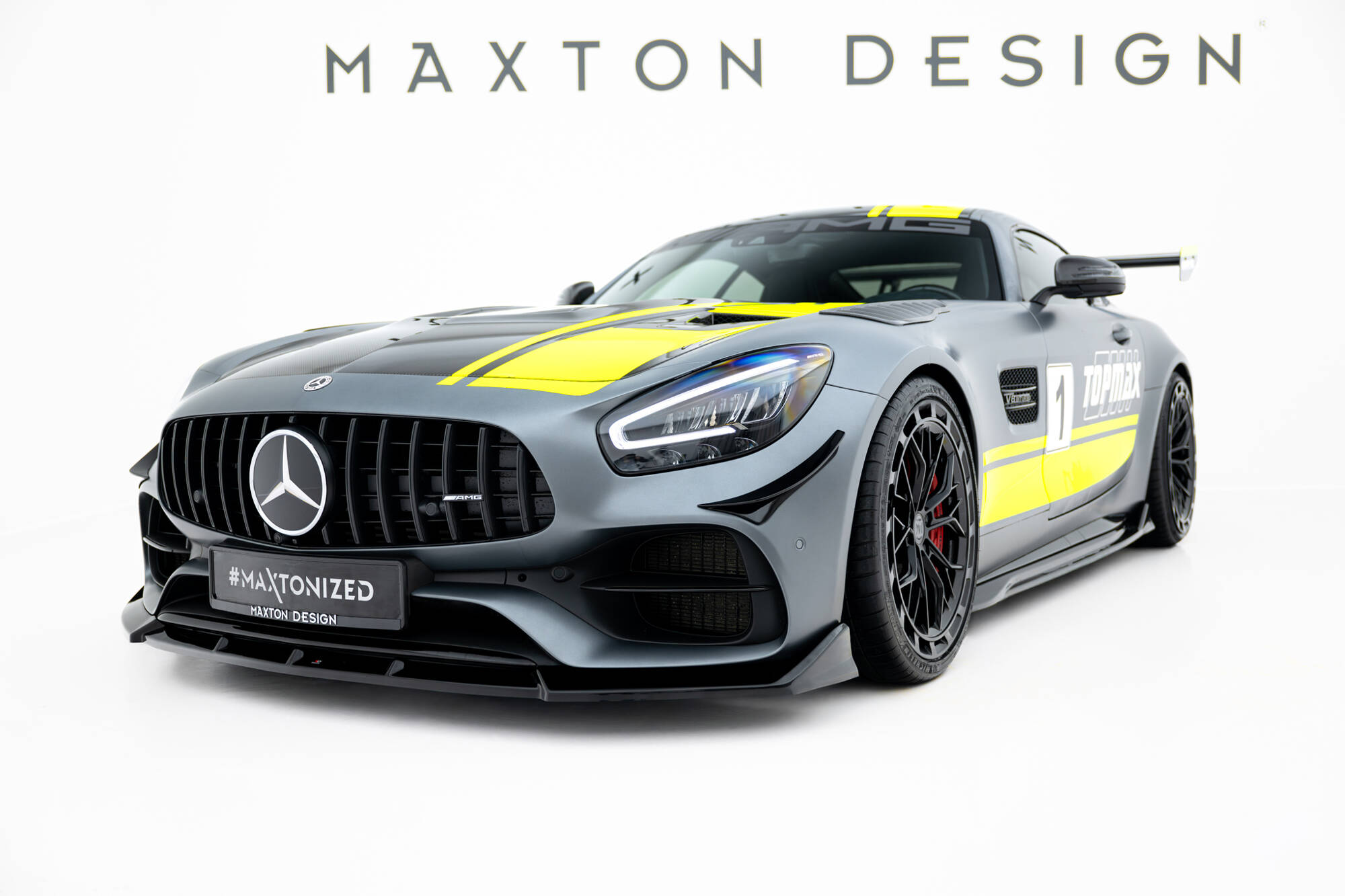 FRONT SPLITTER SUITABLE FOR MERCEDES-AMG GT C C190 FACELIFT – MAXTON DESIGN - 2