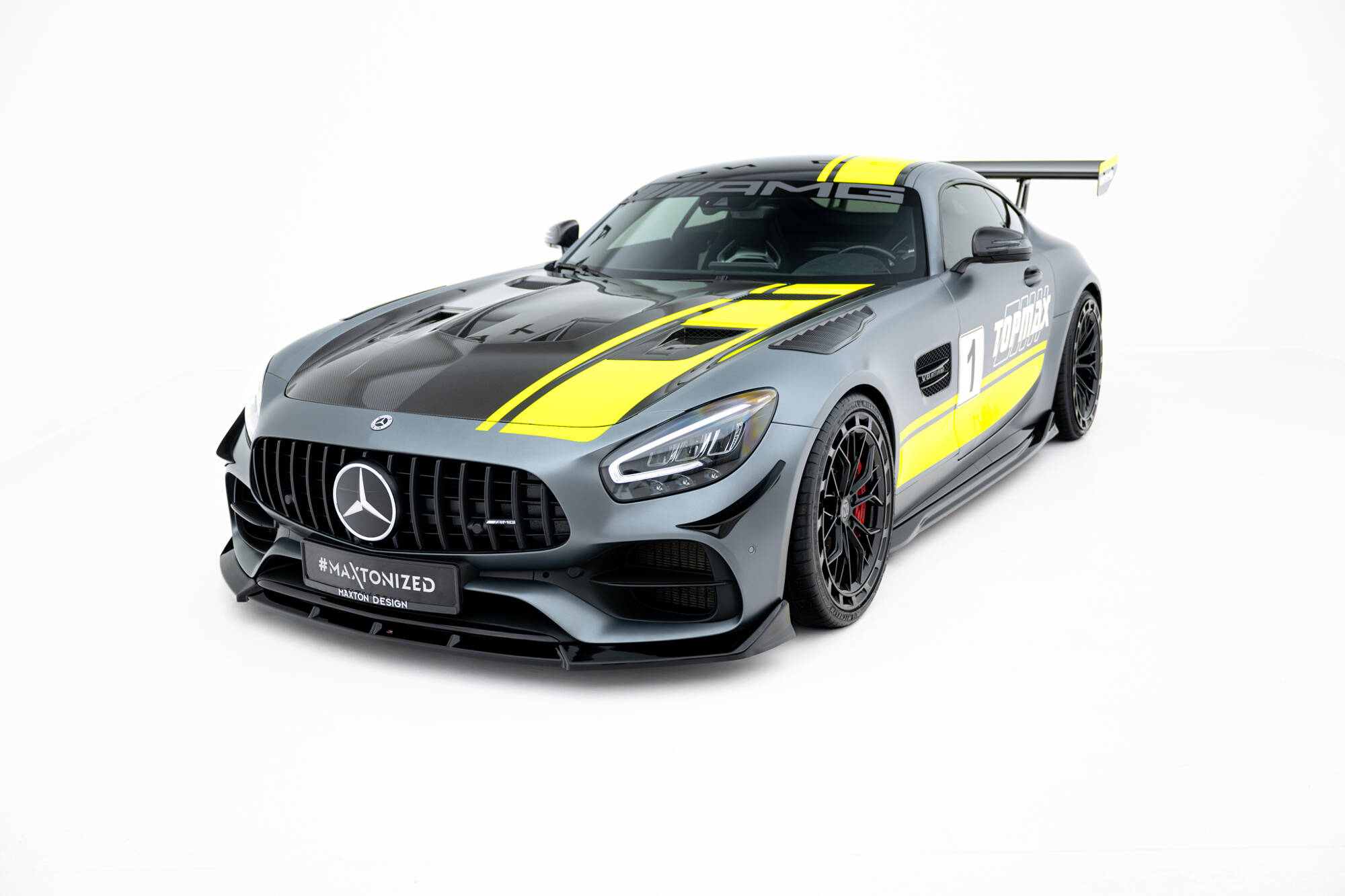 FRONT SPLITTER SUITABLE FOR MERCEDES-AMG GT C C190 FACELIFT – MAXTON DESIGN - 5