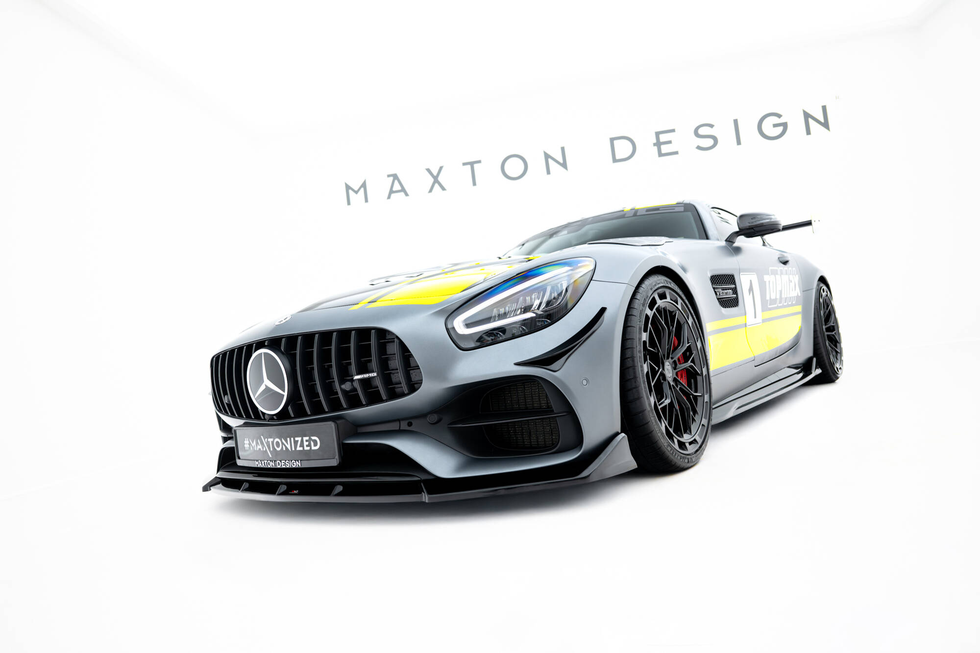FRONT SPLITTER SUITABLE FOR MERCEDES-AMG GT C C190 FACELIFT – MAXTON DESIGN - 8