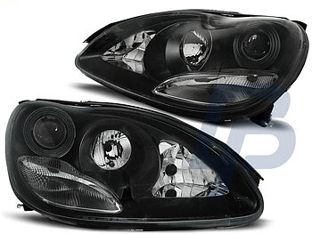 HEADLIGHTS MERCEDES W220 S-CLASS 09.98-05.05 BLACK