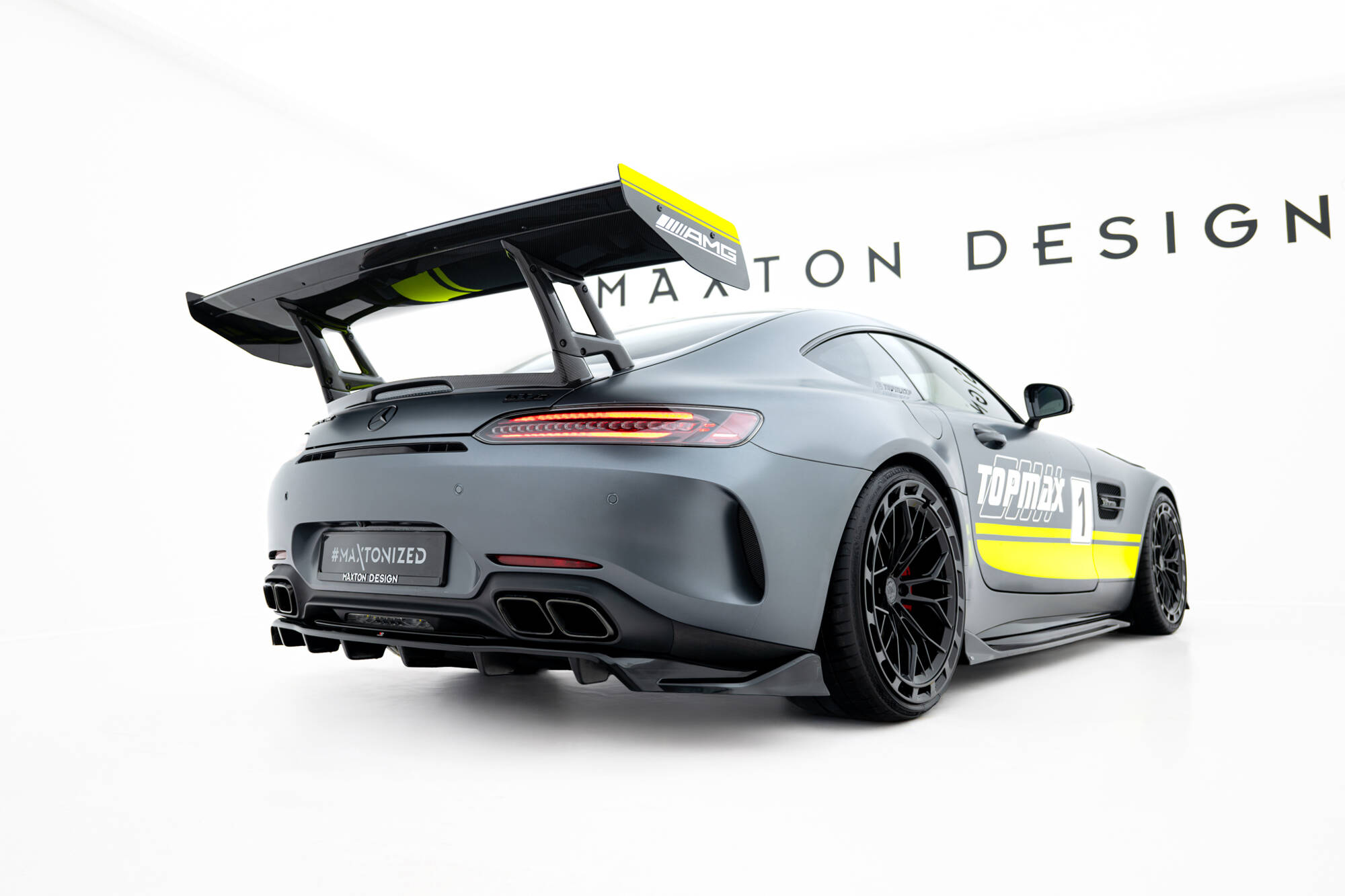 REAR SPLITTER (WITH VERTICAL BARS) SUITABLE FOR MERCEDES-AMG GT C C190 FACELIFT – MAXTON DESIGN - 7