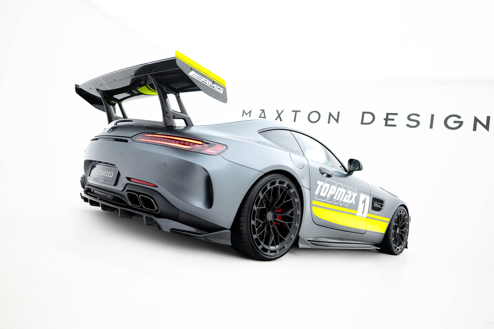 REAR SPLITTER (WITH VERTICAL BARS) SUITABLE FOR MERCEDES-AMG GT C C190 FACELIFT – MAXTON DESIGN - 5