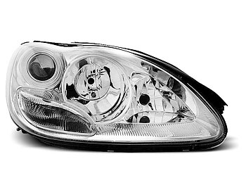 HEADLIGHTS MERCEDES W220 S-CLASS 09.98-05.05 CHROME
