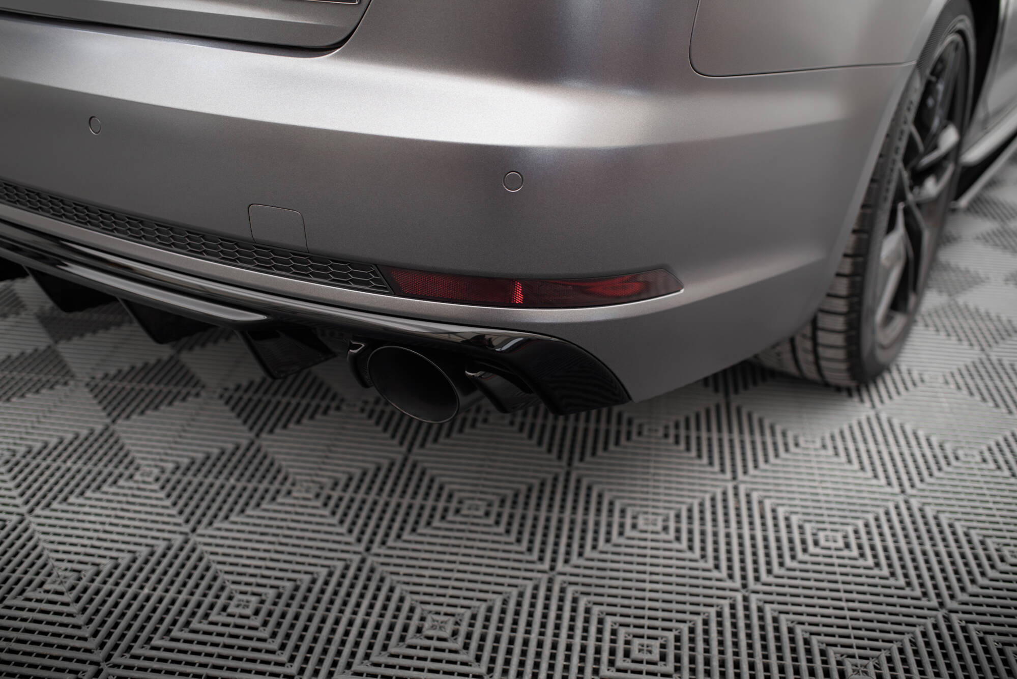REAR VALANCE V.1 SUITABLE FOR AUDI A4 S-LINE B9 (VERSION WITH SINGLE EXHAUST TIPS ON BOTH SIDES) – MAXTON DESIGN - 9