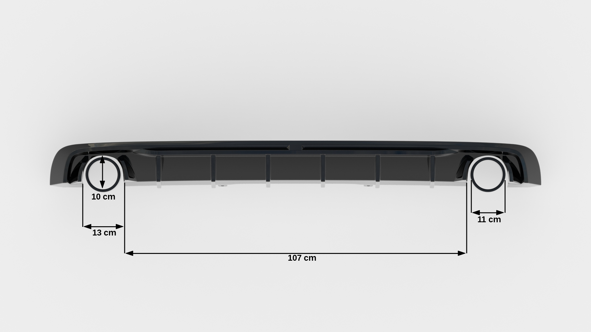 REAR VALANCE V.1 SUITABLE FOR AUDI A4 S-LINE B9 (VERSION WITH SINGLE EXHAUST TIPS ON BOTH SIDES) – MAXTON DESIGN - 8