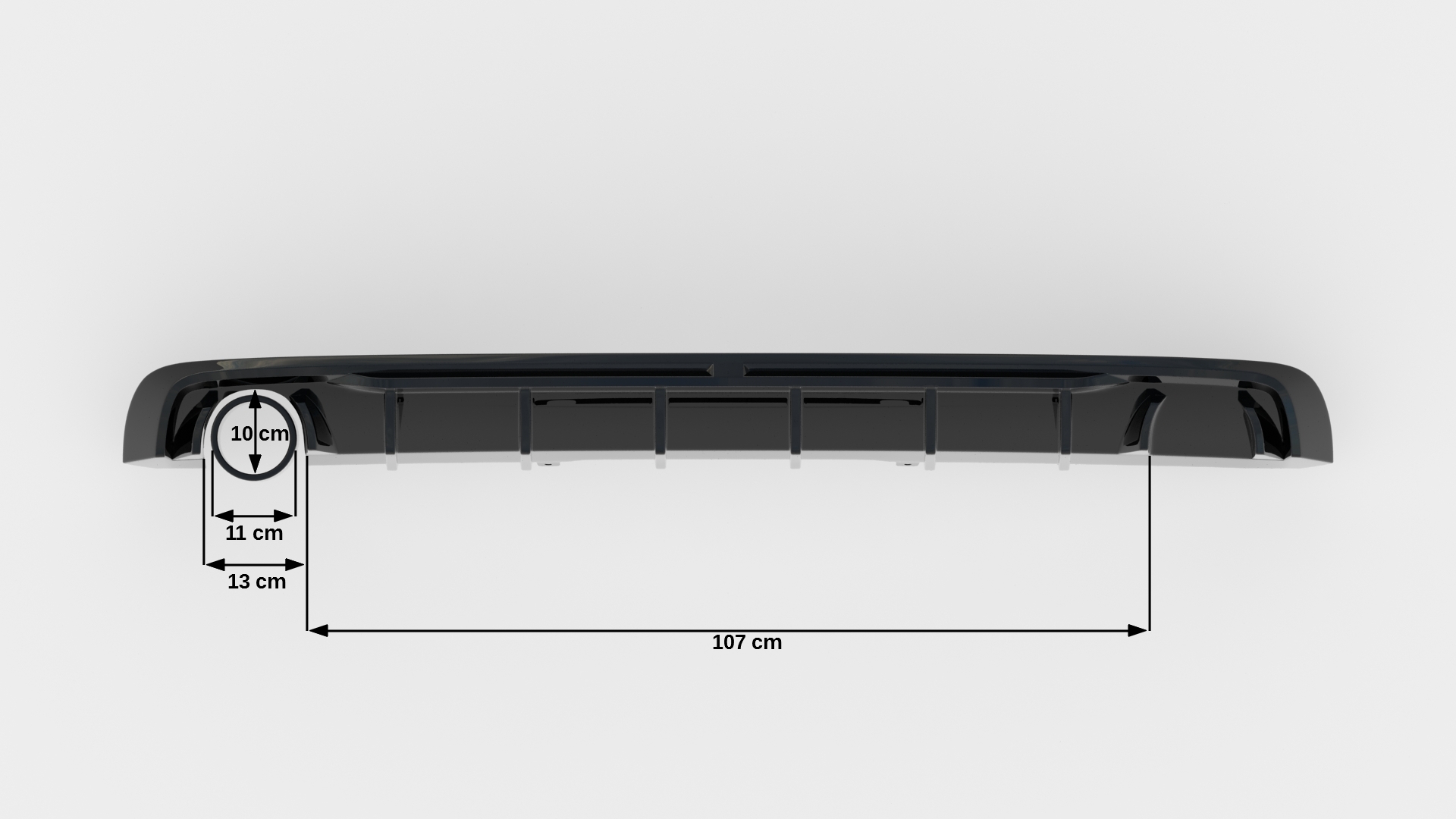 REAR VALANCE V.1 SUITABLE FOR AUDI A4 S-LINE B9 (VERSION WITH SINGLE EXHAUST TIPS ON ONE SIDE) – MAXTON DESIGN - 6